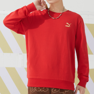 彪马(PUMA)男装女装新款时尚运动服跑步保暖舒适休闲卫衣套头衫 625825-11 ZP