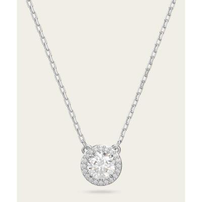  施华洛世奇(SWAROVSKI)施华洛世奇天使系列正圆形镶钻吊坠白金色 White