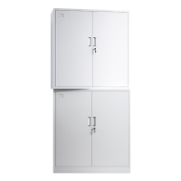 乙壬收纳柜财务档案柜资料柜加厚文件柜办公室带锁铁皮柜分体双节柜