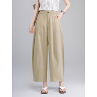 高级垂坠感休闲裤女20266夏季新款宽松高腰百搭香蕉裤