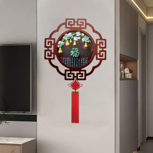 维诺亚客厅装饰画中式挂画入户玄关餐厅走廊沙发过道壁画背景墙玉雕浮雕