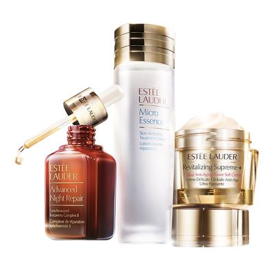 雅诗兰黛面部护肤套装礼盒小棕瓶樱花微精华多效智妍肌初原生液套装原生液150ml+小棕瓶50ml+精华霜75