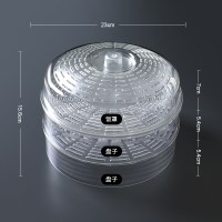 敬平(JING PING)菜罩饭菜食物罩防苍蝇蚊家用防尘餐桌饭罩子剩饭剩菜遮菜盖菜 组合3个装[透气盖*1+盘碟罩*