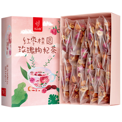 忆江南红枣桂圆枸杞茶女生喝茶叶玫瑰花茶八宝茶玫瑰花冠花茶