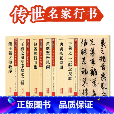唐寅落花诗册 [正版]墨点赵孟頫行书字帖毛笔字帖传世碑帖王献之王羲之圣教序兰亭序黄庭坚成人初学者练毛笔字行书入门毛笔临摹