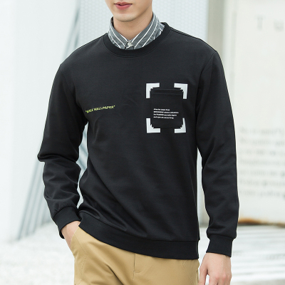 2020新款春秋季卫衣男潮牌宽松百搭潮流长袖体恤男时尚休闲上衣服