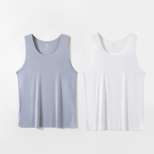 猫人背心男士随心裁莫代尔无痕短袖T恤青年男7A抑菌高弹透气背心