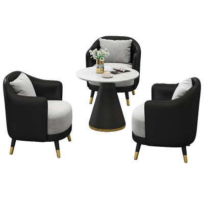 班龙洽谈桌一桌三椅 黑色套