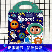太空 Space! [正版]原版进口手提果冻贴纸书点读英文儿童启蒙认知全套13册First StickerBook支持小
