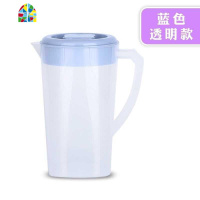 冷水壶塑料大容量水杯耐摔水杯可高温装水壶凉水壶烧水凉茶壶2L升 FENGHOU 紫色透明款(送4个杯子)