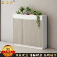 鑫金虎 时光榆木系列花槽文件柜资料柜带锁木质储物柜