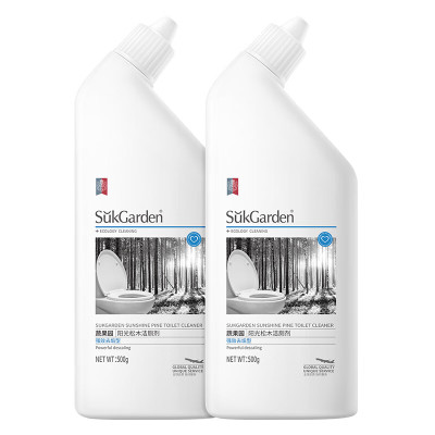 蔬果园洁厕灵 洁厕剂 马桶清洁剂强力去污除味洁厕液 阳光松木500g*4