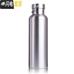 三维工匠大容量车载登山壶304不锈钢保温杯双层水壶户外运动茶杯定制刻字 750