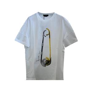 Versace奢侈品服饰男徽标短袖T恤 10086741A062222W580- 2024新款