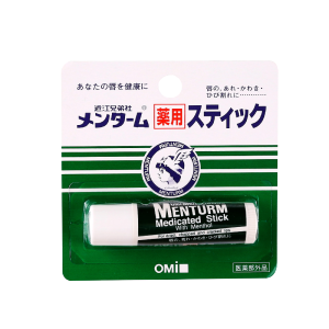 日本原装 近江兄弟OMI薄荷润唇膏无色口红打底滋润保湿补水男女4g