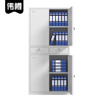伟樽文件柜二斗铁门850*390*1800mm台
