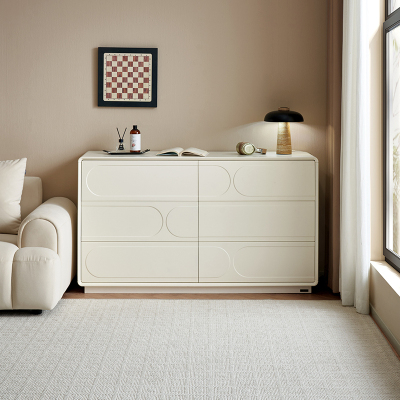 全友家居现代简约六斗柜客厅沙发边柜卧室床头五斗柜收纳柜