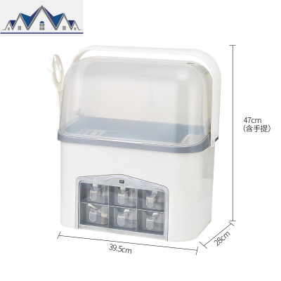 厨房调料盒置物架油盐酱醋收纳盒家用多功能调味料组合装佐料盒罐 三维工匠