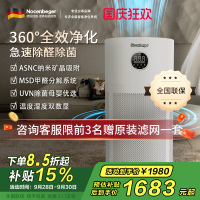 诺森柏格(Nocenbeger)空气净化器高效分解除甲醛细菌家用新房除异味pm2.5负离子净化器G6Plus