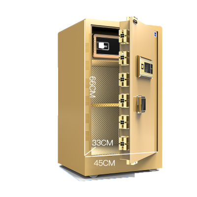 大一-保险柜飞跃系列80cm指纹型大型家用办公单门保险箱全钢保管箱升级防盗保管柜土豪金