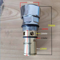 洗手盆洗脸盆龙头铜阀芯六角头手按手压式延时小便阀芯洗面盆配件