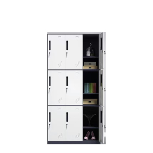 佳美良品 灰白套色九门更衣柜 B021/台
