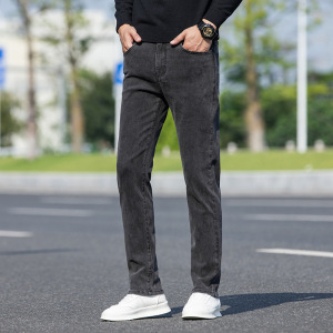 牛仔裤男士春季休闲直筒宽松阔腿高街ins男生潮牌春秋水洗长裤子