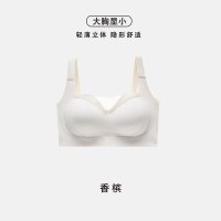 薄款无痕抹胸式防走光大码内衣女提拉聚拢收副乳罩调整型大胸显小