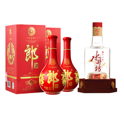 套餐-红花郎10年53度500mL*2+水井坊臻酿八号52度500mL*2