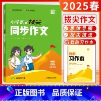三年级下-拔尖同步作文 小学通用 [正版]2025春24秋小学拔尖同步作文一二三年级四五六年级上册人教版语文作文专项训练