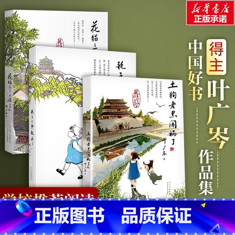 全3册 [正版]耗子大爷起晚了+花猫三丫上房了+土狗老黑闯祸了 叶广芩 著 儿童文学少儿 书店图书籍 北京少年儿童出版社