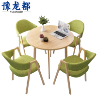 豫龙都圆桌一桌四椅套