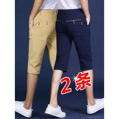 工厂直营-短裤男士夏季薄款七分裤宽松休闲马裤潮流7分裤外穿弹力中裤子男莎纤韵