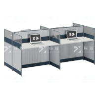 臻远 ZYGW-021职员桌办公桌屏风工作卡位对坐四人位