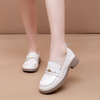 乐福鞋女25秋季新款简约舒适百搭防滑软底皮鞋一脚蹬英伦四季单鞋