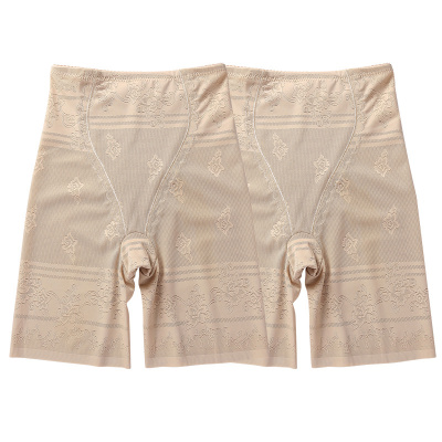 SUNTEK2条高腰收腹内裤女产后提臀束腰塑身裤大码无痕平角安裤棉裆