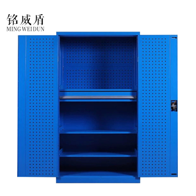 铭威盾工具柜加厚铁皮储物柜工厂车间用带抽屉汽修多功能收纳柜通门内一抽柜蓝色