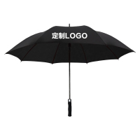 翌嘉 YJ5081606 全纤维双层雨伞 可定制logo可印图案 外黑内黑 伞直径115cm 10把起订