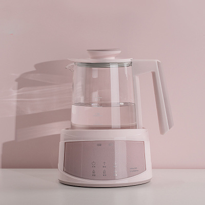 babycare恒温调奶器玻璃壶智能热水壶婴儿冲奶器恒温器自动温奶器暮色粉8290