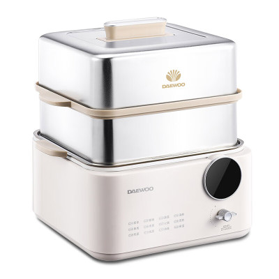 大宇家用多功能电蒸锅12L大容量双层不锈钢DYZL-12L35 流苏白