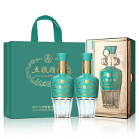 五粮液股份五粮液五粮精酿玉典52度500ml*2瓶纯粮食浓香型白酒礼盒装