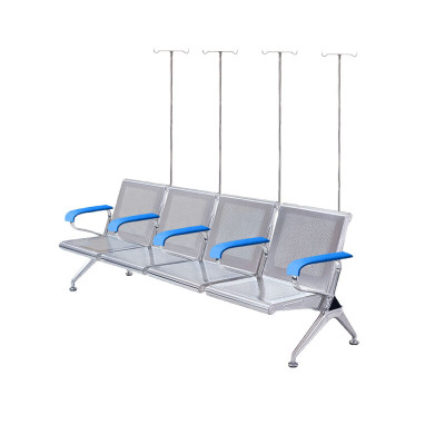 戴劲 点滴椅诊所卫生室连排吊针椅医院大厅候诊椅诊用输液椅四人位无垫
