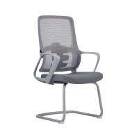 初嘉CJ-7020办公椅弓形椅电脑椅网布学习椅会客网椅 灰框