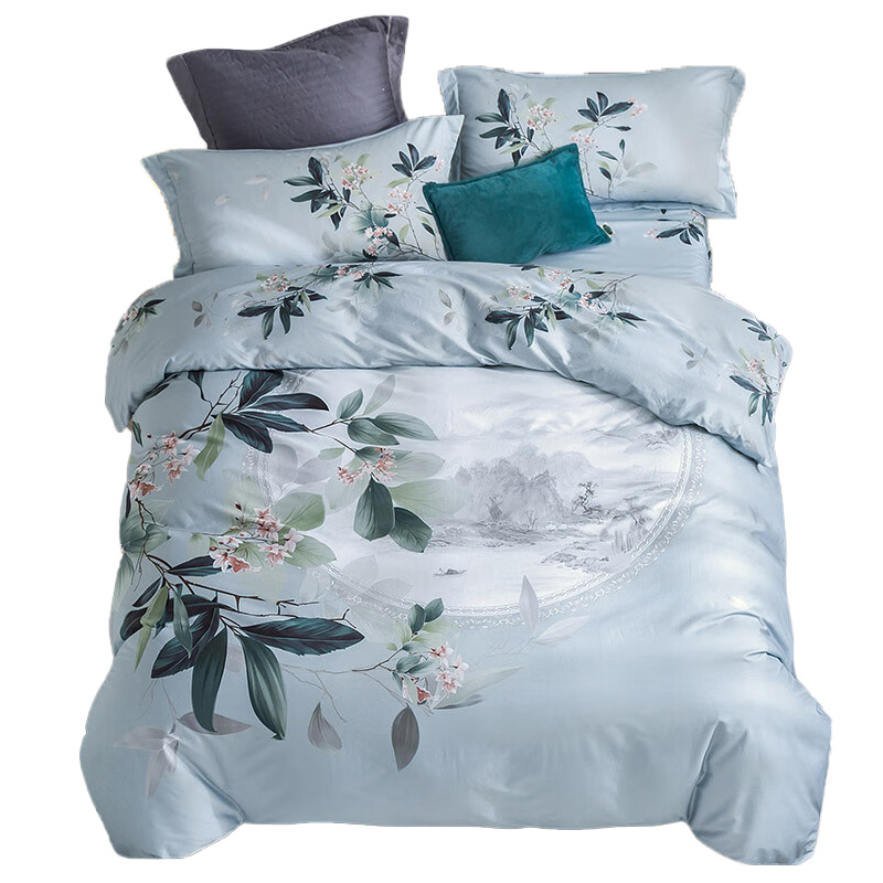 天琴床品四件套245*250cm柔软舒适朝华活性纯棉TQ-T117