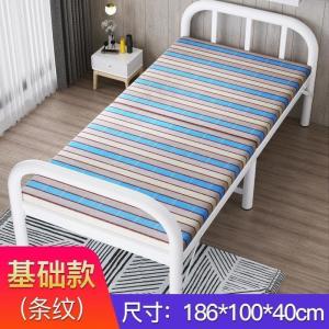 森美人折叠床单人午休办公室午睡简易便携家用陪护租房成人双人木板铁床