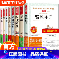 全套8册 老舍经典作品全集 [正版]老舍经典作品全集 小学生读本四年级下册五六年级阅读课外书必读 骆驼祥子茶馆四世同堂猫