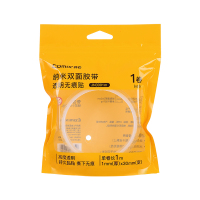 齐心 JN3001m 双面透明胶带30mm*1m*1mm 透明 单卷装