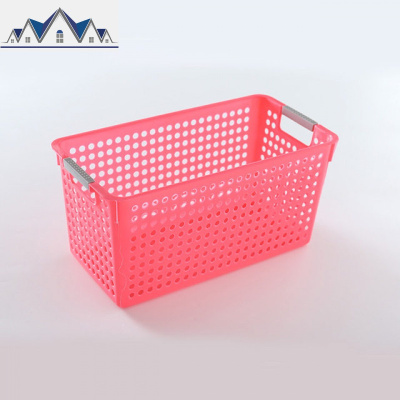 [2个装]塑料长方形收纳篮桌面收纳筐厨房收纳浴室收纳框篮子 三维工匠