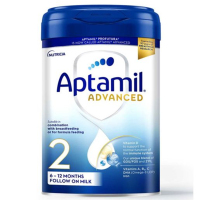 [免邮包税]原装进口英国aptamil爱他美白铂金版婴幼儿牛奶粉2段6-12个月 800g/每罐