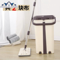 免手洗拖把家用一拖净干湿两用刮刮乐懒人拖把布平板网红拖地 三维工匠